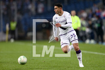 2023-04-13 - Riccardo Sottil of Fiorentina during the UEFA Europa Conference League, Quarter-finals, 1st leg football match between KKS Lech Poznan and ACF Fiorentina on April 13, 2023 at INEA Stadion in Poznan, Poland - FOOTBALL - CONFERENCE LEAGUE - LECH POZNAN V FIORENTINA - UEFA CONFERENCE LEAGUE - SOCCER