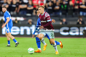 2023-05-12 - Jarrod Bowen (20) of West Ham United during the UEFA Europa Conference League, Semi-finals, 1st leg football match between West Ham United and AZ Alkmaar on 11 May 2023 at the London Stadium in London, England - FOOTBALL - CONFERENCE LEAGUE - WEST HAM V AZ ALKMAAR - UEFA CONFERENCE LEAGUE - SOCCER