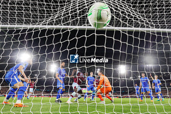 2023-05-12 - Michail Antonio (9) of West Ham United scores a goal 2-1 during the UEFA Europa Conference League, Semi-finals, 1st leg football match between West Ham United and AZ Alkmaar on 11 May 2023 at the London Stadium in London, England - FOOTBALL - CONFERENCE LEAGUE - WEST HAM V AZ ALKMAAR - UEFA CONFERENCE LEAGUE - SOCCER