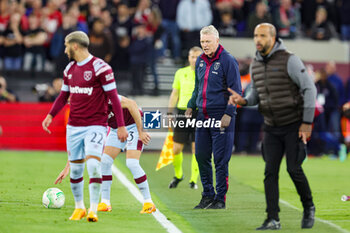 2023-05-12 - David Moyes Manager of West Ham United during the UEFA Europa Conference League, Semi-finals, 1st leg football match between West Ham United and AZ Alkmaar on 11 May 2023 at the London Stadium in London, England - FOOTBALL - CONFERENCE LEAGUE - WEST HAM V AZ ALKMAAR - UEFA CONFERENCE LEAGUE - SOCCER