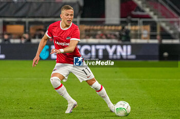 2023-05-18 - Jesper Karlsson of AZ Alkmaar during the UEFA Europa Conference League, Semi-finals, 2nd leg football match between AZ and West Ham United on May 18, 2023 at the AFAS Stadion in Alkmaar, Netherlands - FOOTBALL - CONFERENCE LEAGUE - AZ ALKMAAR V WEST HAM - UEFA CONFERENCE LEAGUE - SOCCER