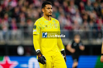 2023-05-18 - Alphonse Areola of West Ham during the UEFA Europa Conference League, Semi-finals, 2nd leg football match between AZ and West Ham United on May 18, 2023 at the AFAS Stadion in Alkmaar, Netherlands - FOOTBALL - CONFERENCE LEAGUE - AZ ALKMAAR V WEST HAM - UEFA CONFERENCE LEAGUE - SOCCER
