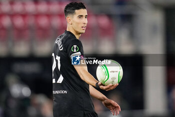 2023-05-18 - Nayef Aguerd of West Ham during the UEFA Europa Conference League, Semi-finals, 2nd leg football match between AZ and West Ham United on May 18, 2023 at the AFAS Stadion in Alkmaar, Netherlands - FOOTBALL - CONFERENCE LEAGUE - AZ ALKMAAR V WEST HAM - UEFA CONFERENCE LEAGUE - SOCCER