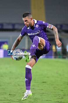 2023-08-31 - ACF Fiorentina's Italian defender Cristiano Biraghi - ACF FIORENTINA VS SK RAPID WIEN - UEFA CONFERENCE LEAGUE - SOCCER