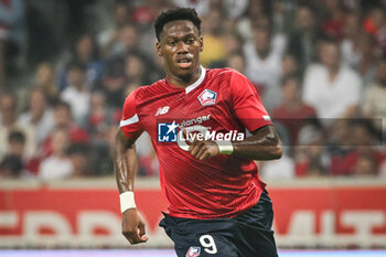 2023-08-24 - Jonathan DAVID of Lille during the UEFA Europa Conference League, Play-offs, 1st leg football match between LOSC Lille and HNK Rijeka on August 24, 2023 at Pierre Mauroy stadium in Villeneuve-d'Ascq near Lille, France - FOOTBALL - CONFERENCE LEAGUE - LILLE V RIJEKA - UEFA CONFERENCE LEAGUE - SOCCER