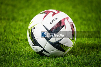 2023-08-24 - Illustration of the Kipsta match ball during the UEFA Europa Conference League, Play-offs, 1st leg football match between LOSC Lille and HNK Rijeka on August 24, 2023 at Pierre Mauroy stadium in Villeneuve-d'Ascq near Lille, France - FOOTBALL - CONFERENCE LEAGUE - LILLE V RIJEKA - UEFA CONFERENCE LEAGUE - SOCCER