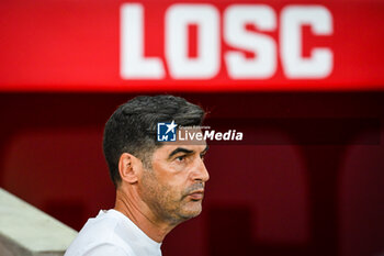 2023-08-24 - Paulo FONSECA of Lille during the UEFA Europa Conference League, Play-offs, 1st leg football match between LOSC Lille and HNK Rijeka on August 24, 2023 at Pierre Mauroy stadium in Villeneuve-d'Ascq near Lille, France - FOOTBALL - CONFERENCE LEAGUE - LILLE V RIJEKA - UEFA CONFERENCE LEAGUE - SOCCER