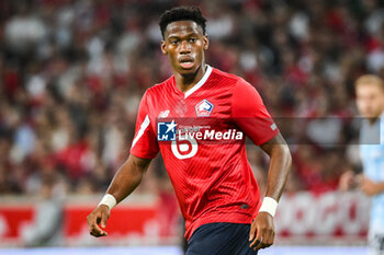 2023-08-24 - Jonathan DAVID of Lille during the UEFA Europa Conference League, Play-offs, 1st leg football match between LOSC Lille and HNK Rijeka on August 24, 2023 at Pierre Mauroy stadium in Villeneuve-d'Ascq near Lille, France - FOOTBALL - CONFERENCE LEAGUE - LILLE V RIJEKA - UEFA CONFERENCE LEAGUE - SOCCER