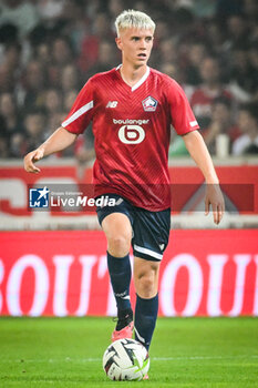 2023-08-24 - Hakon ARNAR HARALDSSON of Lille during the UEFA Europa Conference League, Play-offs, 1st leg football match between LOSC Lille and HNK Rijeka on August 24, 2023 at Pierre Mauroy stadium in Villeneuve-d'Ascq near Lille, France - FOOTBALL - CONFERENCE LEAGUE - LILLE V RIJEKA - UEFA CONFERENCE LEAGUE - SOCCER