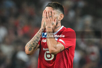 2023-08-24 - Remy CABELLA of Lille looks dejected during the UEFA Europa Conference League, Play-offs, 1st leg football match between LOSC Lille and HNK Rijeka on August 24, 2023 at Pierre Mauroy stadium in Villeneuve-d'Ascq near Lille, France - FOOTBALL - CONFERENCE LEAGUE - LILLE V RIJEKA - UEFA CONFERENCE LEAGUE - SOCCER