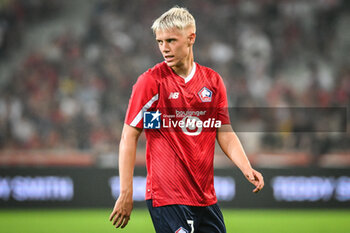 2023-08-24 - Hakon ARNAR HARALDSSON of Lille during the UEFA Europa Conference League, Play-offs, 1st leg football match between LOSC Lille and HNK Rijeka on August 24, 2023 at Pierre Mauroy stadium in Villeneuve-d'Ascq near Lille, France - FOOTBALL - CONFERENCE LEAGUE - LILLE V RIJEKA - UEFA CONFERENCE LEAGUE - SOCCER