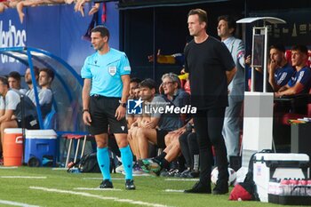2023-08-24 - Pamplona, Spain. 24th Aug 2023. Sports. Football/Soccer.Ronny Deila (Club Brugge coach) during the football match of First leg of the UEFA Europa Conference League qualifier play-off between CA Osasuna and Club Brugge played at El Sadar stadium in Pamplona (Spain) on August 24, 2023. Credit: Inigo Alzugaray/CordonPress - UEFA EUROPA CONFERENCE LEAGUE: CA OSASUNA VS CLUB BRUGGE, PAMPLONA, SPAIN - UEFA CONFERENCE LEAGUE - SOCCER