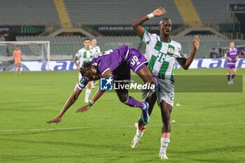 2023-10-05 - Christian Kouame of the ACF Fiorentina during the Conference League match between ACF Fiorentina and Ferencvarosi TC at Stadio Artemio Franchi on October 5, 2023 in Florence, Italy - ACF FIORENTINA VS FERENCVAROSI TC - UEFA CONFERENCE LEAGUE - SOCCER