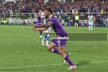 2023-10-05 - Nolas Gonzalez of the ACF Fiorentina during the Conference League match between ACF Fiorentina and Ferencvarosi TC at Stadio Artemio Franchi on October 5, 2023 in Florence, Italy - ACF FIORENTINA VS FERENCVAROSI TC - UEFA CONFERENCE LEAGUE - SOCCER