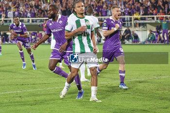 2023-10-05 - Jonathan Ikone of the ACF Fiorentina during the Conference League match between ACF Fiorentina and Ferencvarosi TC at Stadio Artemio Franchi on October 5, 2023 in Florence, Italy - ACF FIORENTINA VS FERENCVAROSI TC - UEFA CONFERENCE LEAGUE - SOCCER
