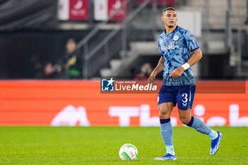 2023-10-26 - Diego Carlos of Aston Villa during the UEFA Europa Conference League, Group E football match between AZ Alkmaar and Aston Villa FC on October 26, 2023 at AFAS Stadion in Alkmaar, Netherlands - FOOTBALL - CONFERENCE LEAGUE - AZ ALKMAAR V ASTON VILLA - UEFA CONFERENCE LEAGUE - SOCCER