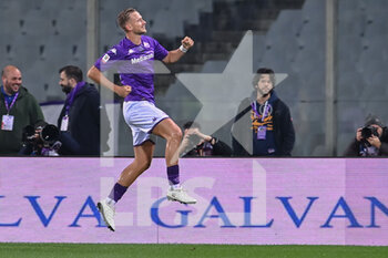 2023-01-12 - Antonin Barak (ACF Fiorentina) celebrates after scoring a goal - ACF FIORENTINA VS UC SAMPDORIA - ITALIAN CUP - SOCCER