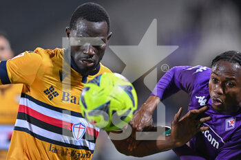 2023-01-12 - Omar Colley (UC Sampdoria) and Christian Michael Kouakou Kouamé (ACF Fiorentina) - ACF FIORENTINA VS UC SAMPDORIA - ITALIAN CUP - SOCCER