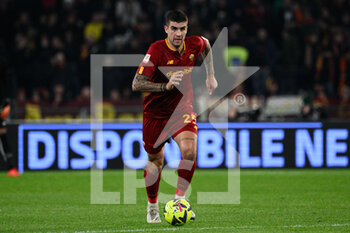 2023-01-12 - Gianluca Mancini (AS Roma) during the Coppa Italia Frecciarossa round of 16 match between AS Roma vs Genoa CFC at the Olimpic Stadium in Rome on 12 January 2023. - AS ROMA VS GENOA CFC - ITALIAN CUP - SOCCER