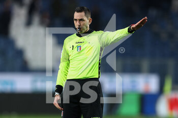 2023-01-19 - The referee Andrea Colombo gestures - ATALANTA BC VS SPEZIA CALCIO - ITALIAN CUP - SOCCER