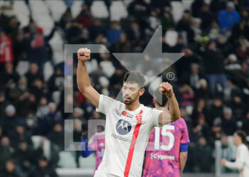 2023-01-19 - Pablo Mari of AC Monza celebrating after a goal during Coppa Italia 2023, football match between Juventus Fc and Ac Monza on Jannuary 19, 2023 at Allianz Stadium, Turin Italy. Photo Nderim Kaceli - JUVENTUS FC VS AC MONZA - ITALIAN CUP - SOCCER