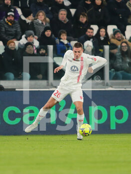 2023-01-19 - Valentin Antov of AC Monza during Coppa Italia 2023, football match between Juventus Fc and Ac Monza on Jannuary 19, 2023 at Allianz Stadium, Turin Italy. Photo Nderim Kaceli - JUVENTUS FC VS AC MONZA - ITALIAN CUP - SOCCER