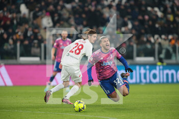 2023-01-19 - Leonardo Paredes of Juventus Fc during Coppa Italia 2023, football match between Juventus Fc and Ac Monza on Jannuary 19, 2023 at Allianz Stadium, Turin Italy. Photo Nderim Kaceli - JUVENTUS FC VS AC MONZA - ITALIAN CUP - SOCCER