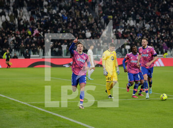 2023-01-19 - Federico Chiesa of Juventus Fc celebrating after a goal during Coppa Italia 2023, football match between Juventus Fc and Ac Monza on Jannuary 19, 2023 at Allianz Stadium, Turin Italy. Photo Nderim Kaceli - JUVENTUS FC VS AC MONZA - ITALIAN CUP - SOCCER