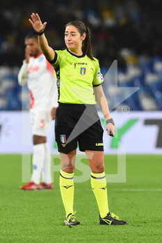 2023-01-17 - the race director Maria Sole Ferrieri during the Coppa Italia Freccia Rossa  match between SSC Napoli  v USC Cremonese  at Stadio Arechi   - SSC NAPOLI VS US CREMONESE - ITALIAN CUP - SOCCER