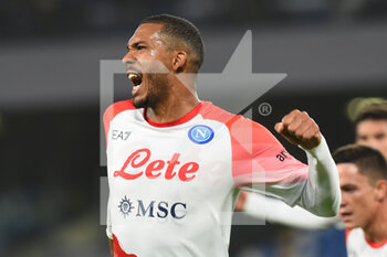 2023-01-17 - Juan Jesus of SSC Napoli  rejoices after the net during the Coppa Italia Freccia Rossa  match between SSC Napoli  v USC Cremonese  at Stadio Arechi   - SSC NAPOLI VS US CREMONESE - ITALIAN CUP - SOCCER