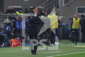 2023-01-31 - Simone Inzaghi Head Coach of FC Internazionale reacts during Coppa Italia 2022/23 football match between FC Internazionale and Atalanta BC at Giuseppe Meazza Stadium, Milan, Italy on January 31, 2023 - INTER - FC INTERNAZIONALE VS ATALANTA BC - ITALIAN CUP - SOCCER