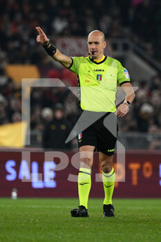 2023-02-01 - Michael Fabbri referee during the Coppa Italia Frecciarossa quarterfinal match between AS Roma vs US Cremonese at the Olimpic Stadium in Rome on 01 February 2023. - AS ROMA VS US CREMONESE - ITALIAN CUP - SOCCER