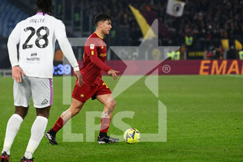 2023-02-01 - Paulo Dybala (AS Roma)  during the Coppa Italia Frecciarossa quarterfinal match between AS Roma vs US Cremonese at the Olimpic Stadium in Rome on 01 February 2023. - AS ROMA VS US CREMONESE - ITALIAN CUP - SOCCER