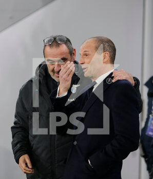 2023-02-02 - Massimiliano Allegri, Manager of Juventus and Maurizio Sarri, Manager of SS Lazio during the italian Cup, football match between Juventus Fc and Ss Lazio, on 02 Febbruary 2023 at Allianz Stadium, Turin, Italy. Photo Nderim Kaceli - JUVENTUS FC VS SS LAZIO - ITALIAN CUP - SOCCER