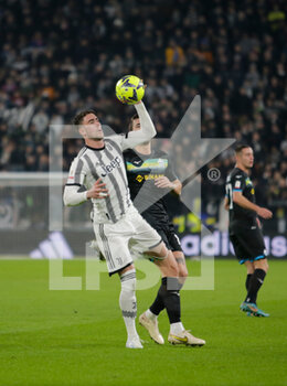 2023-02-02 - Dusan Vlahovic of Juventus during the italian Cup, football match between Juventus Fc and Ss Lazio, on 02 Febbruary 2023 at Allianz Stadium, Turin, Italy. Photo Nderim Kaceli - JUVENTUS FC VS SS LAZIO - ITALIAN CUP - SOCCER