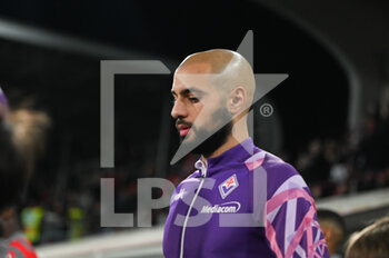 2023-04-05 - Sofyan Amrabat of ACF Fiorentina during the Italian Cup Semi Final football match between US Cremonese and ACF Fiorentina on 5 of Avril 2023 at Stadium Giovanni Zini in Cremona, Italy. Photo Tiziano Ballabio - SEMIFINAL - US CREMONESE VS ACF FIORENTINA - ITALIAN CUP - SOCCER