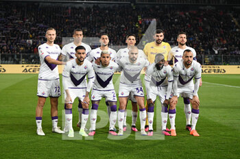 2023-04-05 - Lineup of ACF Fiorentina during the Italian Cup Semi Final football match between US Cremonese and ACF Fiorentina on 5 of Avril 2023 at Stadium Giovanni Zini in Cremona, Italy. Photo Tiziano Ballabio/ - SEMIFINAL - US CREMONESE VS ACF FIORENTINA - ITALIAN CUP - SOCCER