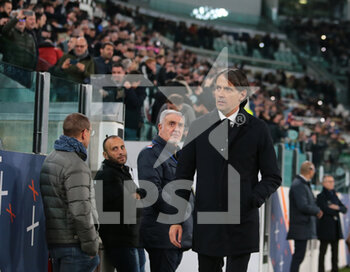 2023-04-04 - Simone Inzaghi, Manager of FC Internazionale during the Coppa Italia, semifinal first leg,  football match between Juventus Fc and Fc Internazionale, on 04 April 2023 at Allianz Stadium, Turin, Italy. Photo Nderim Kaceli - SEMIFINAL - JUVENTUS FC VS INTER - FC INTERNAZIONALE - ITALIAN CUP - SOCCER