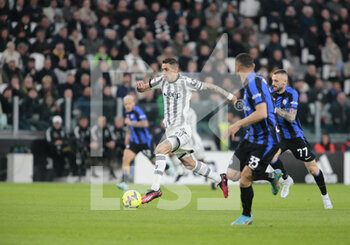 2023-04-04 - Angel Di Maria of Juventus during the Coppa Italia, semifinal first leg,  football match between Juventus Fc and Fc Internazionale, on 04 April 2023 at Allianz Stadium, Turin, Italy. Photo Nderim Kaceli - SEMIFINAL - JUVENTUS FC VS INTER - FC INTERNAZIONALE - ITALIAN CUP - SOCCER