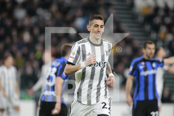 2023-04-04 - Angel Di Maria of Juventus during the Coppa Italia, semifinal first leg,  football match between Juventus Fc and Fc Internazionale, on 04 April 2023 at Allianz Stadium, Turin, Italy. Photo Nderim Kaceli - SEMIFINAL - JUVENTUS FC VS INTER - FC INTERNAZIONALE - ITALIAN CUP - SOCCER
