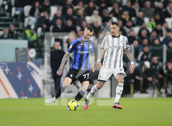 2023-04-04 - Marcelo Brozovic of FC Internazionale during the Coppa Italia, semifinal first leg,  football match between Juventus Fc and Fc Internazionale, on 04 April 2023 at Allianz Stadium, Turin, Italy. Photo Nderim Kaceli - SEMIFINAL - JUVENTUS FC VS INTER - FC INTERNAZIONALE - ITALIAN CUP - SOCCER