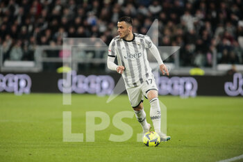 2023-04-04 - Filip Kostic of Juventus during the Coppa Italia, semifinal first leg,  football match between Juventus Fc and Fc Internazionale, on 04 April 2023 at Allianz Stadium, Turin, Italy. Photo Nderim Kaceli - SEMIFINAL - JUVENTUS FC VS INTER - FC INTERNAZIONALE - ITALIAN CUP - SOCCER