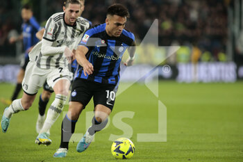 2023-04-04 - Lautaro Martinez of FC Internazionale during the Coppa Italia, semifinal first leg,  football match between Juventus Fc and Fc Internazionale, on 04 April 2023 at Allianz Stadium, Turin, Italy. Photo Nderim Kaceli - SEMIFINAL - JUVENTUS FC VS INTER - FC INTERNAZIONALE - ITALIAN CUP - SOCCER