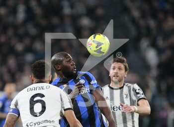 2023-04-04 - Romelo Lukaku of FC Internazionale during the Coppa Italia, semifinal first leg,  football match between Juventus Fc and Fc Internazionale, on 04 April 2023 at Allianz Stadium, Turin, Italy. Photo Nderim Kaceli - SEMIFINAL - JUVENTUS FC VS INTER - FC INTERNAZIONALE - ITALIAN CUP - SOCCER