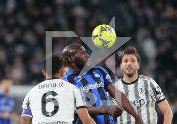 2023-04-04 - Romelo Lukaku of FC Internazionale during the Coppa Italia, semifinal first leg,  football match between Juventus Fc and Fc Internazionale, on 04 April 2023 at Allianz Stadium, Turin, Italy. Photo Nderim Kaceli - SEMIFINAL - JUVENTUS FC VS INTER - FC INTERNAZIONALE - ITALIAN CUP - SOCCER