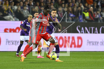 2023-04-27 - Soualiho Meite’ of U.S. Cremonese during the Coppa Italia Semi Final match between ACF Fiorentina vs US Cremonese at Stadio Artemio Franchi on April 27, 2023 in Florence, Italy. - SEMIFINAL - ACF FIORENTINA VS US CREMONESE - ITALIAN CUP - SOCCER