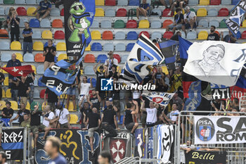 2023-08-11 - Pisa Sporting Club fans during the 32nd round of italian cup final match between Frosinone Calcio vs Pisa Sporting Club, 11th August 2023, Benito Stirpe Stadium, Frosinone, Italy. - FROSINONE CALCIO VS AC PISA - ITALIAN CUP - SOCCER
