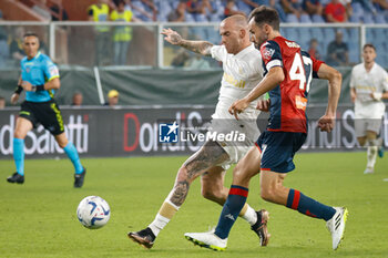 2023-08-11 - Antonio Palumbo (Modena) and Milan Badelj (Genoa) - GENOA CFC VS MODENA FC - ITALIAN CUP - SOCCER