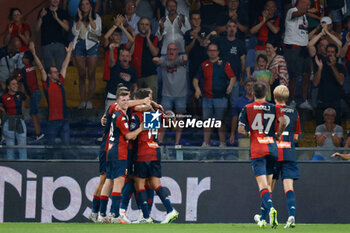 2023-08-11 - Genoa celebrates after scoring the gol of 2-2 - GENOA CFC VS MODENA FC - ITALIAN CUP - SOCCER