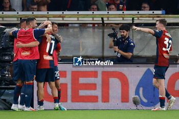 2023-08-11 - Genoa celebrates after scoring the gol of 3-2 - GENOA CFC VS MODENA FC - ITALIAN CUP - SOCCER
